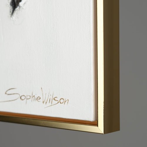 Luxury Gold Painting "City Rhythms" – Modern Textured Canvas Wall Art

