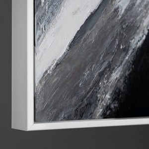 Abstract art "Golden Symphony" with frame wall decoration living room