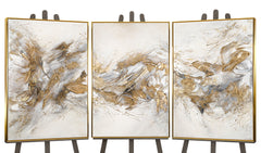 Framed triptych wall art "Sparkling shades"