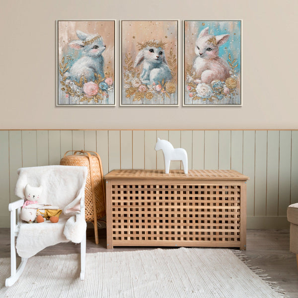 Nursery wall art Home decor wall art painting "Forest toddlers"