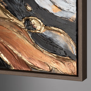 Oversized Wall Art Textured Abstract Canvas – Wild Flow