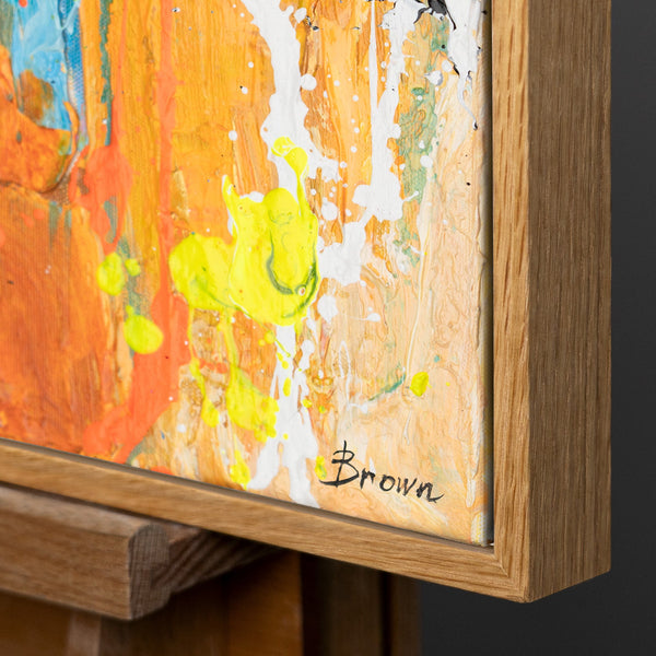 Rahmen aus natürlichem Holz – Detail