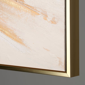 Textured Abstract Canvas Large Statement Design – Golden Pulse
