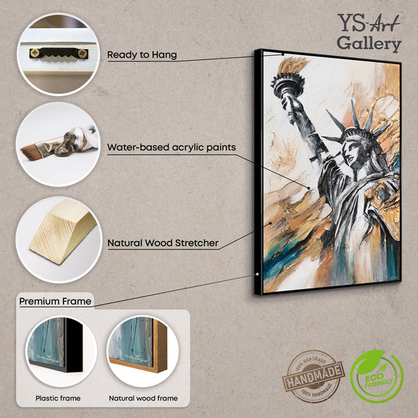 Framed Wall Art with Iconic City Artwork for Luxury Interiors – Liberty Rise