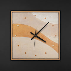 Unique Hand-Painted Wall Clock – Expressionist Autumn Forest, Vivid Colours, 35×35 cm