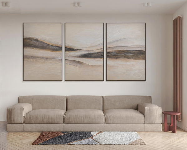 Hand-Painted Painting of Landscapes "Trail of Wind"