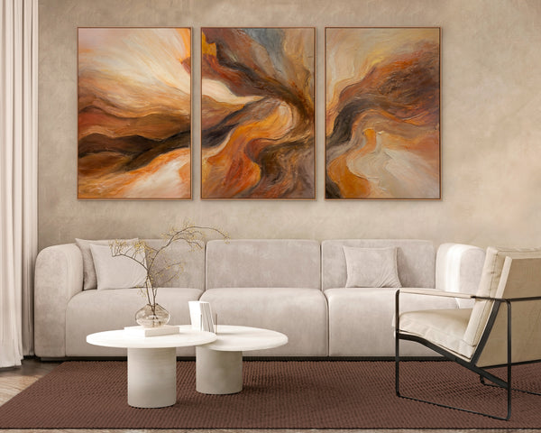 Hand-Painted Abstract Art Painting "Flash of Eternity"