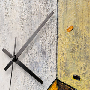 Wanduhr Große Designer Wanduhr als Hingucker, Lautlos & Handgemalt