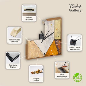 Wanduhr Große Designer Wanduhr als Hingucker, Lautlos & Handgemalt