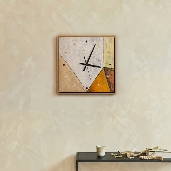 Wanduhr Große Designer Wanduhr als Hingucker, Lautlos & Handgemalt