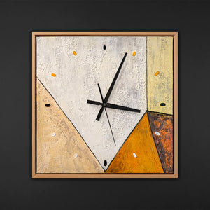 Wanduhr Große Designer Wanduhr als Hingucker, Lautlos & Handgemalt