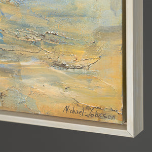 Handgemalte religiöses Bild „Weg zum Licht“ – Spirituelle Wandkunst mit Jesus am Meer