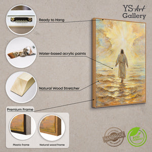 Figurative Wall Art Framed Spiritual Light Scene – Path of Light