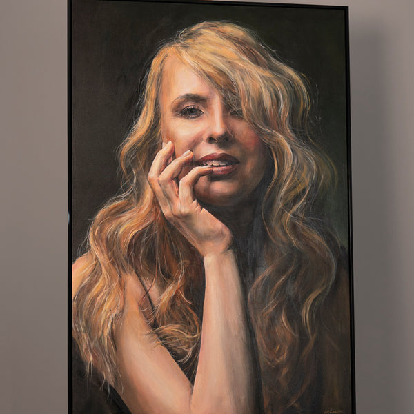 Custom Hand-Painted Portrait – Personalized Acrylic Art on Canvas from Your Photo