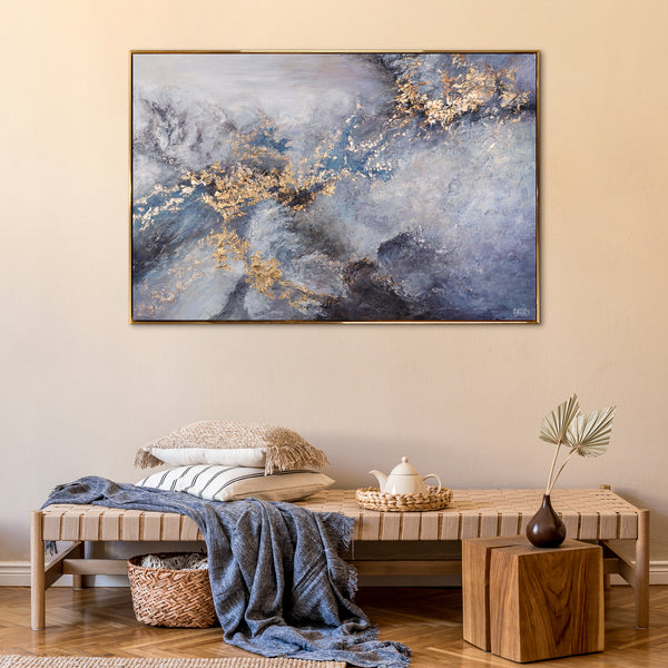 Abstract art for living room wall in frame "The Age of Renaissance"