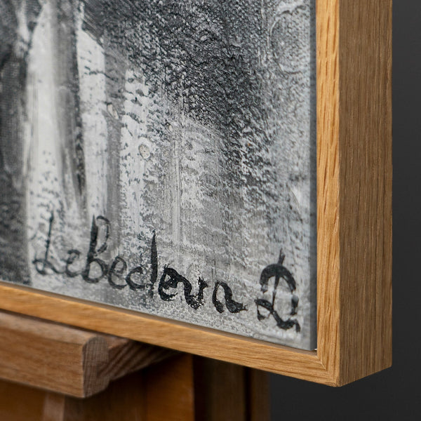 Modern art acrylic painting with frame "Film reel"