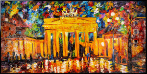Framed cityscape wall art "Brandenburg Gate"