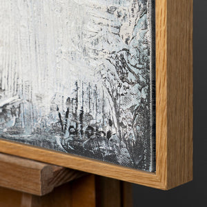 Modern abstract animal painting with frame "Happy sheep"