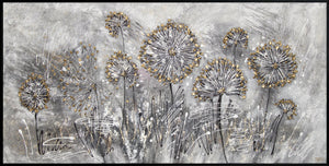 Modern floral painting with frame "Spring flowers"