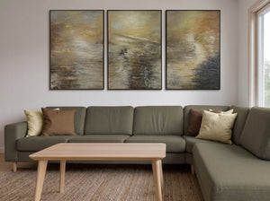 Wall decor for living room with frame "Elemental power"