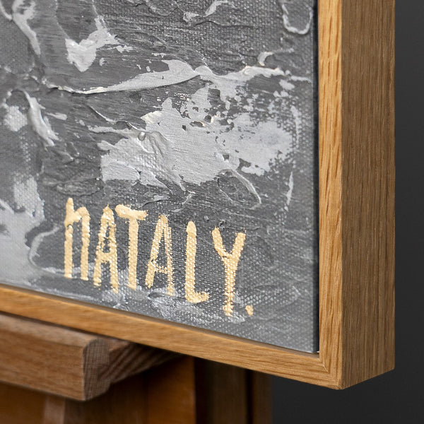 Wall decor for living room with frame "Elemental power"