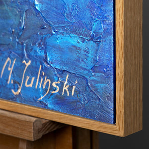 Artwork for living room with frame "Ultramarine"