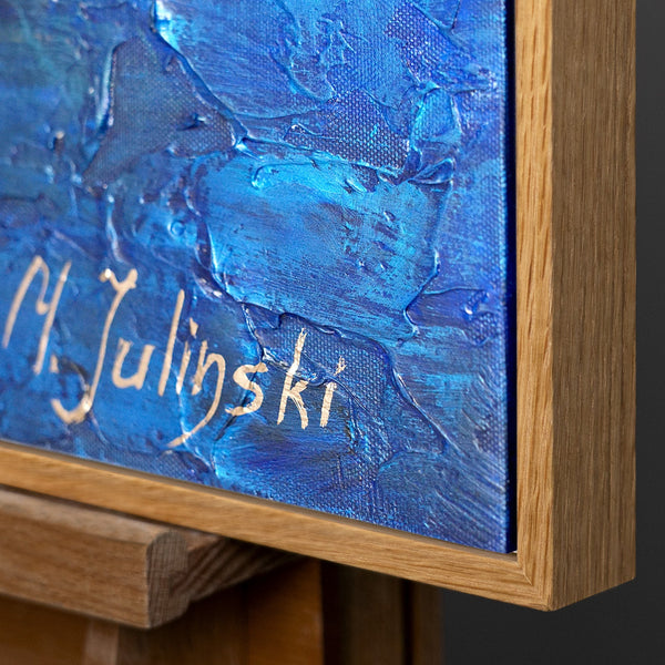 Artwork for living room with frame "Ultramarine"