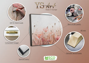 Modern flower wall painting "April"
