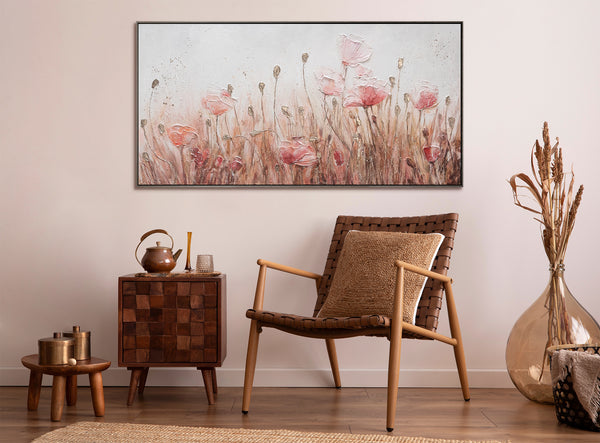 large artwork for living room abstract flower painting