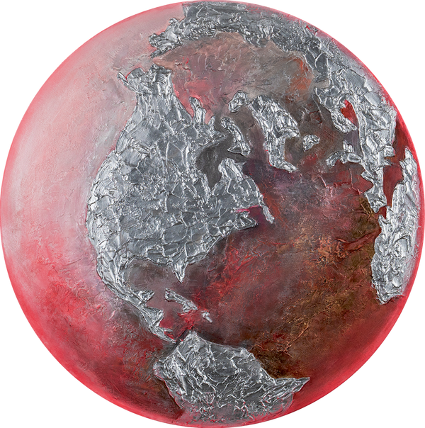 Glow in dark wall decor "Earth"