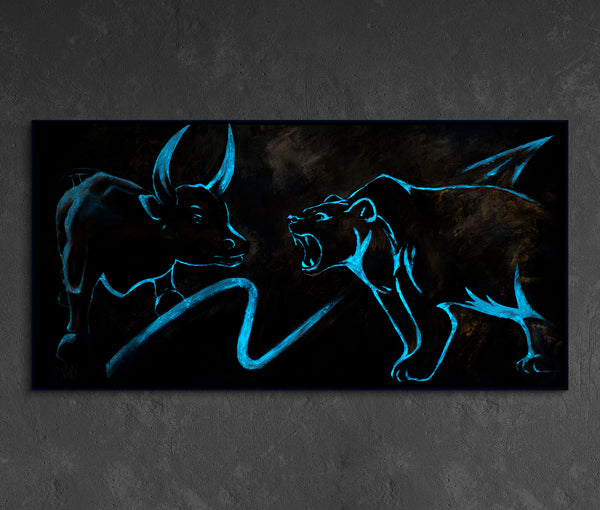 Fluoreszierende Acrylmalerei