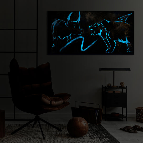 glow in the dark wall art 