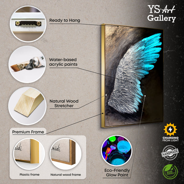 Framed modern picture lights "Symbol of Ascension"