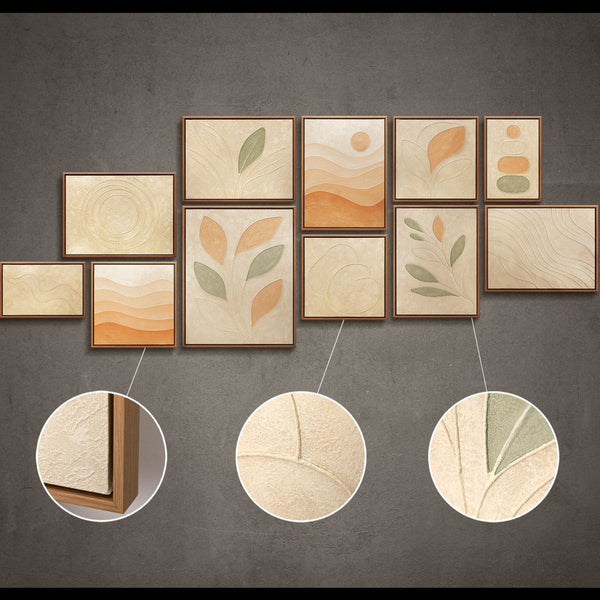 Bilder set mit rahmen Original Gemälde Handgemalt