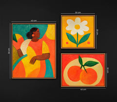 Joyful Colours – Framed Contemporary Art Wall Set (11 Panels)