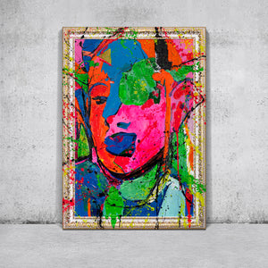 Farbenfrohe Acrylkunst Auf Leinwand