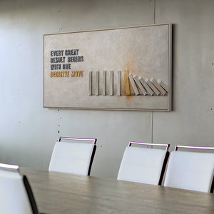 Energy Moves Through People – Hand Painted Domino Effect 3D Wall Art