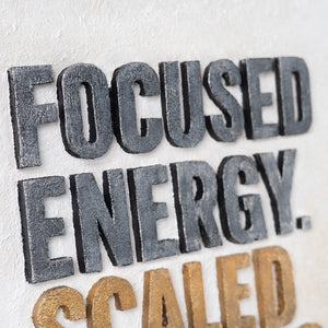 Focused Energy. Scaled Results. – Hand Painted Newton's Cradle 3D Wall Art 55x28inch