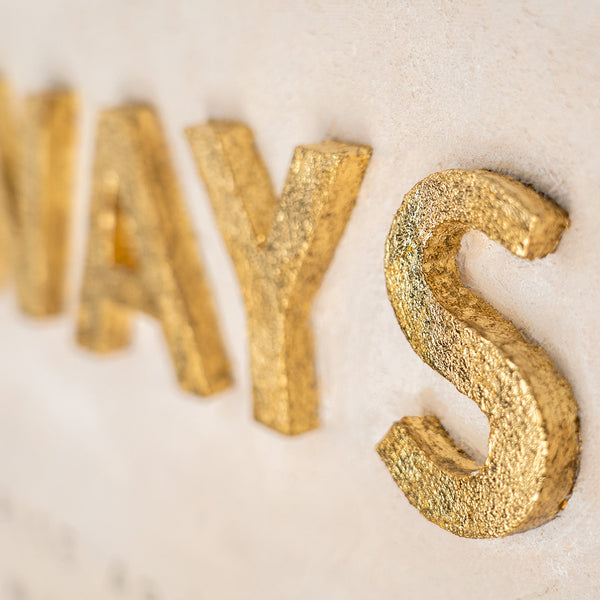 Always Rise Above – handgemaltes 3D Strukturbild fürs Büro mit echtem Relief, 140 × 70 cm