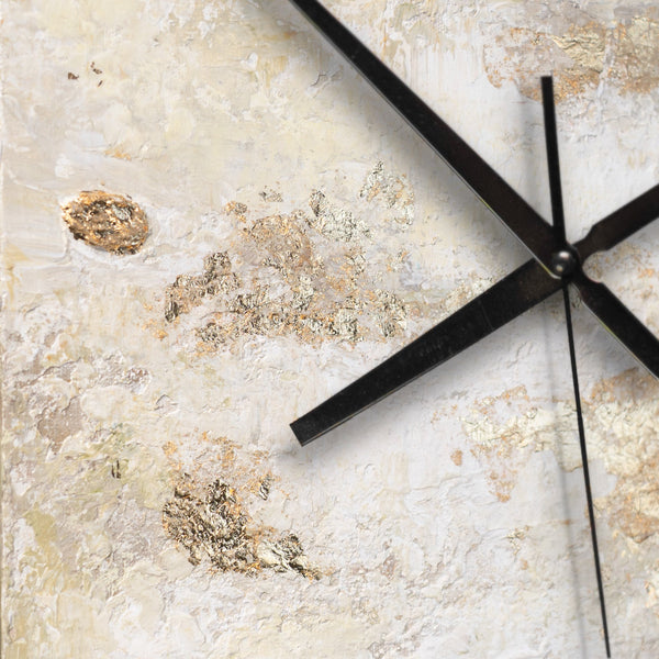 Wanduhr Handgemaltes Unikat mit echtem Blattgold