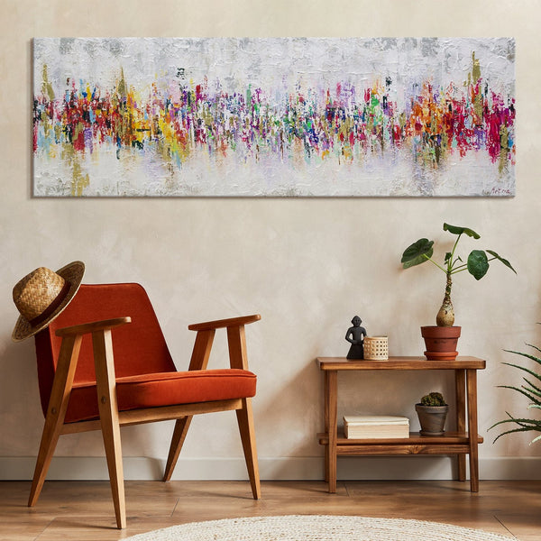 abstract wall decor textured acrylic painting