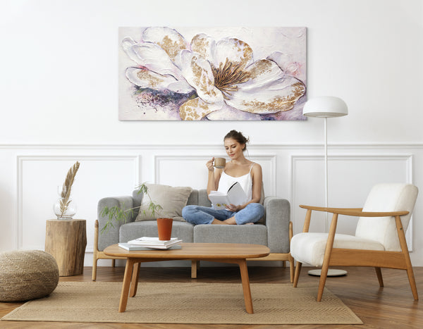 flower painting for wall decoration