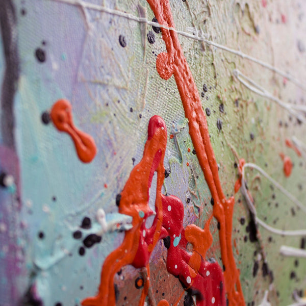 Acryl Wandkunst Handgemalt Textur