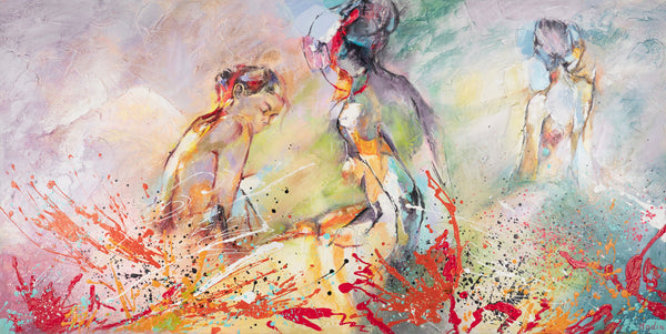 Expressive Canvas Art „Hot Summer” for Modern Spaces