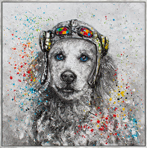 Moderne Wanddeko handgemalt