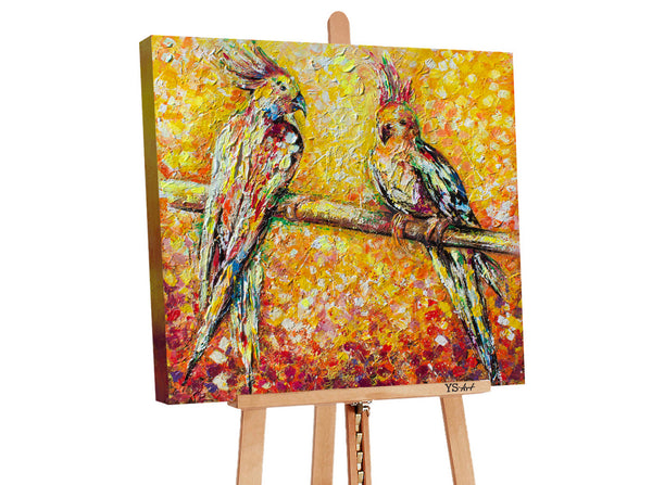 art decorations acrylic parrot painting