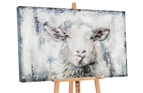 Contemporary wall art "Lucky Sheep"