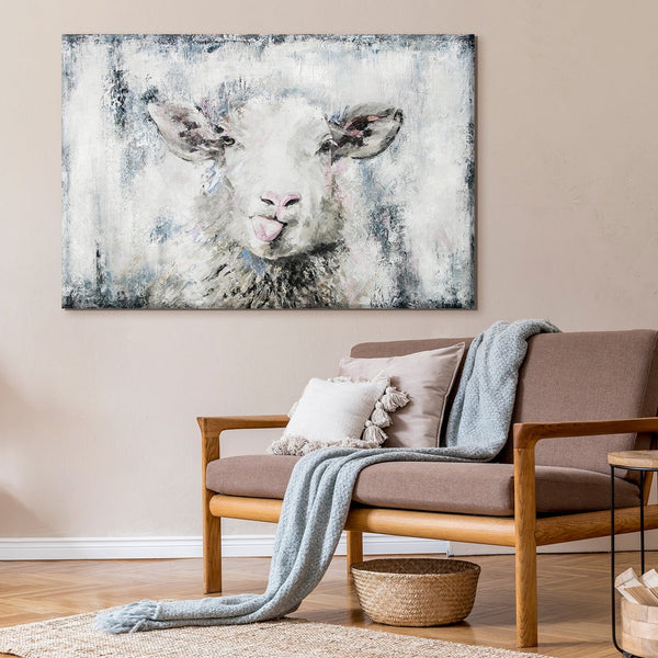 Contemporary wall art "Lucky Sheep"