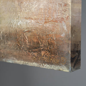 Elegant abstract painting on canvas "Golden tree"