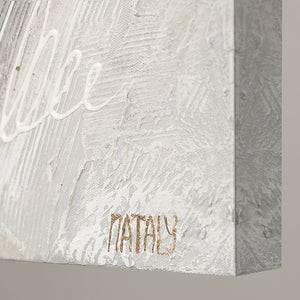 Acrylic flower painting on canvas "Spring flowers"